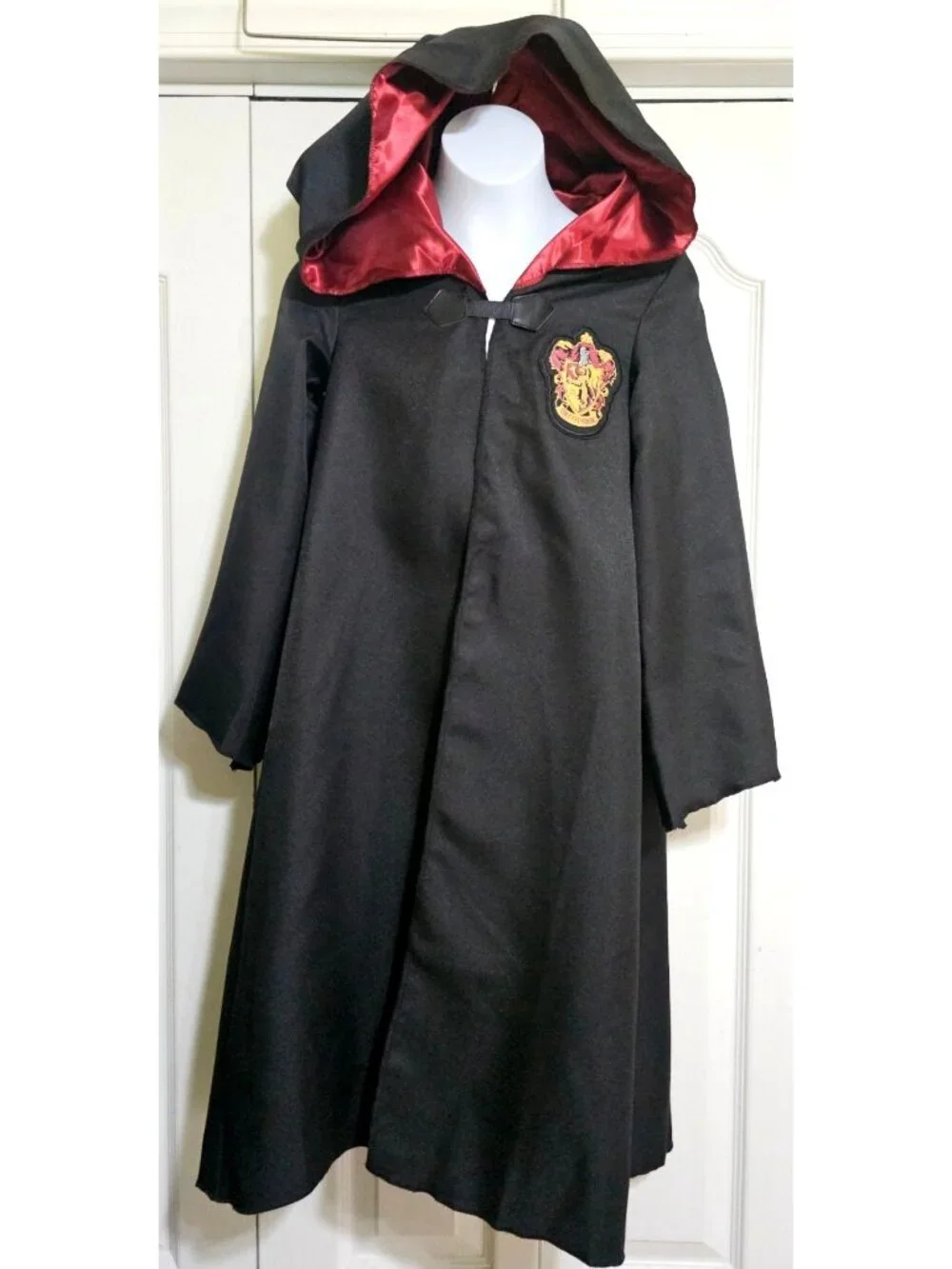 Harry Potter Cloak Robe Costume Boys 7-8 Hooded Wand Tie Hedwig Plush Glasses